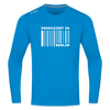 PRODUZIERT IN BERLIN - Männer Sport Langamshirt - Saphirblau