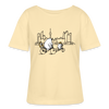 Fahrradtour Berlin - Relaxed Rundhals Frauen Bio-T-Shirt - Creme