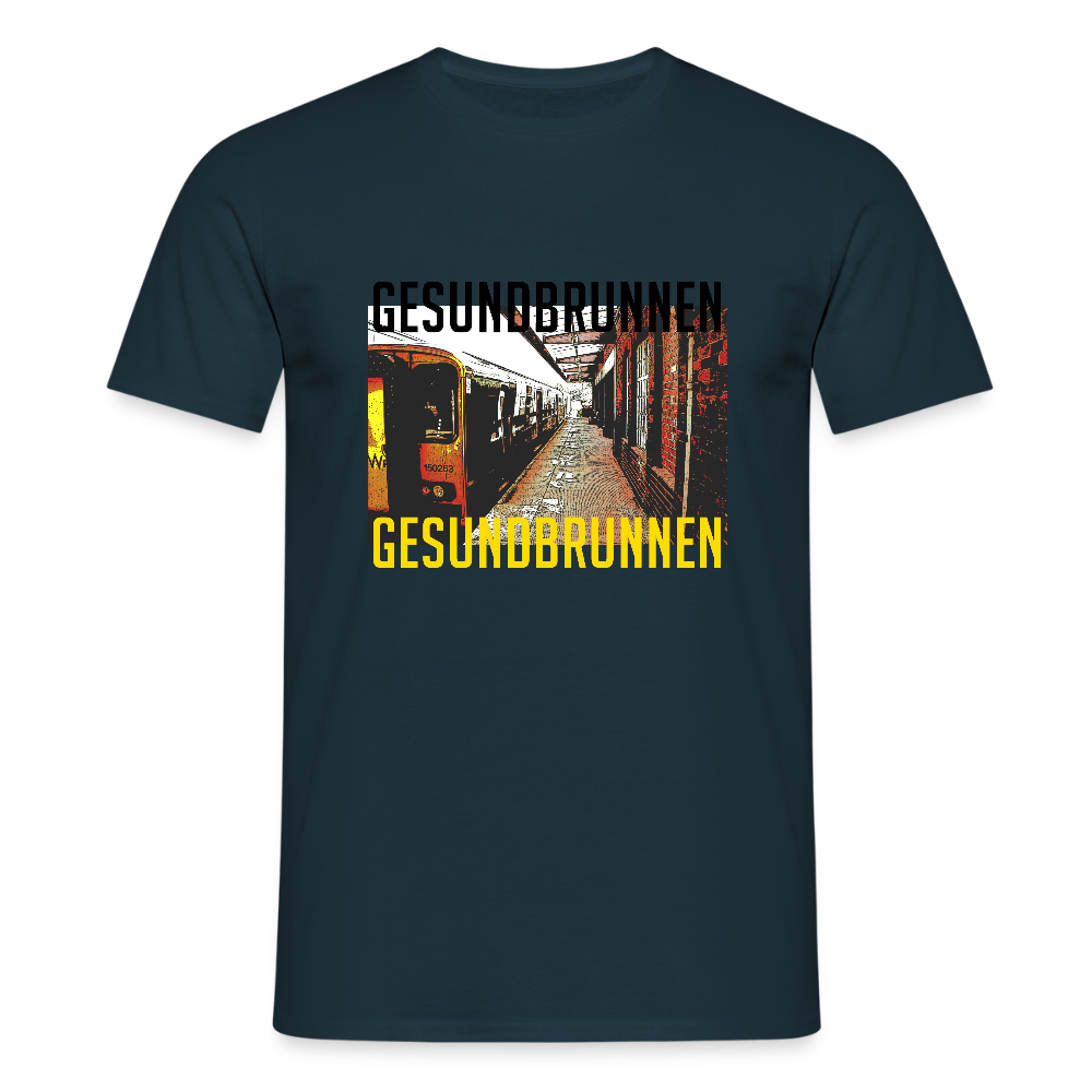 Gesundbrunnen - Männer Premium T-Shirt - Navy