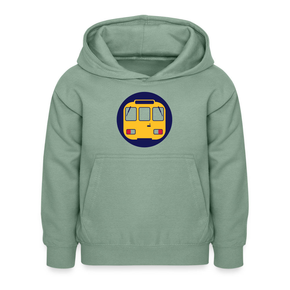 U-Bahntunnel - Kinder Hoodie - Graugrün