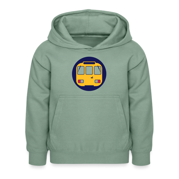 U-Bahntunnel - Kinder Hoodie - Graugrün