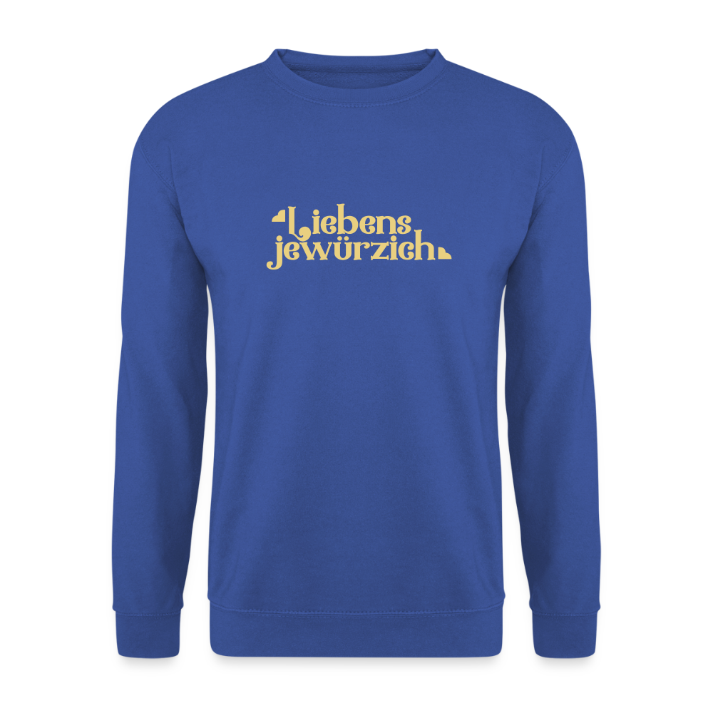 Liebensjewürzich - Unisex Pullover - Royalblau
