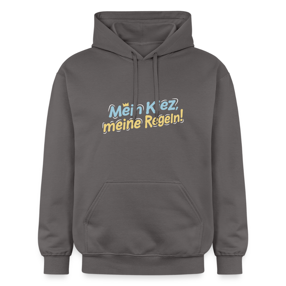 Mein Kiez, meine Regeln! - Hoodie - Dunkelgrau