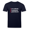 weesicknich, habicknich, gloobicknich - Unisex Bio T-Shirt - Navy