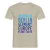 Neukölln Planet Earth - Männer Premium T-Shirt - Sandbeige