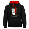 Scharbeutz oder Schöneberg - Kontrast Hoodie - Schwarz/Rot