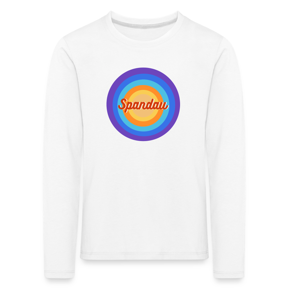 Spandau Retro - Kinder Langarmshirt - Weiß
