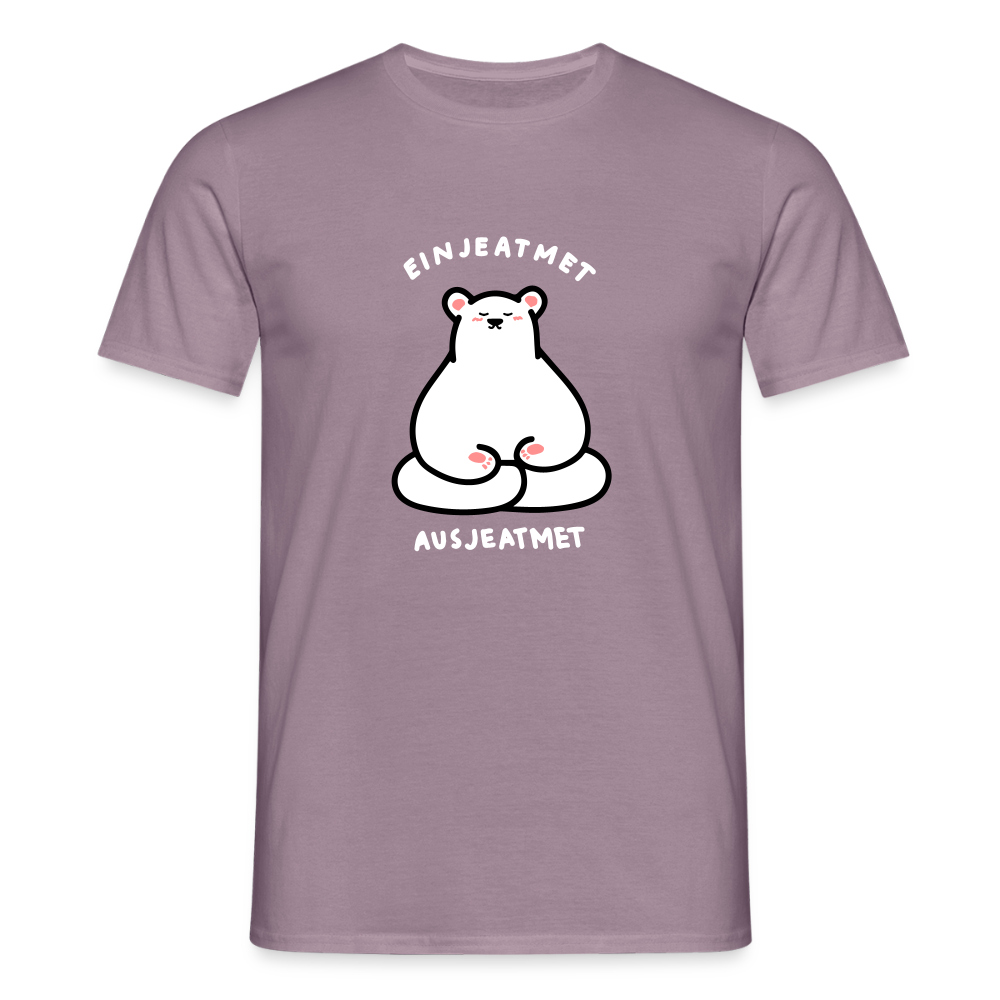 Einjeatmet - Männer Premium T-Shirt - Lilagrau