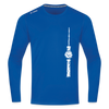 Fernsehturm Zick zack - Männer Sport Langamshirt - Royalblau
