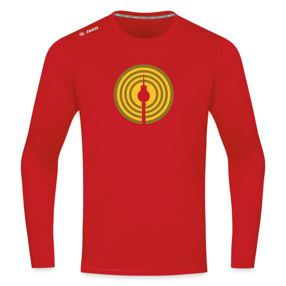 Berlin im Fokus - Männer Sport Langamshirt - Rot