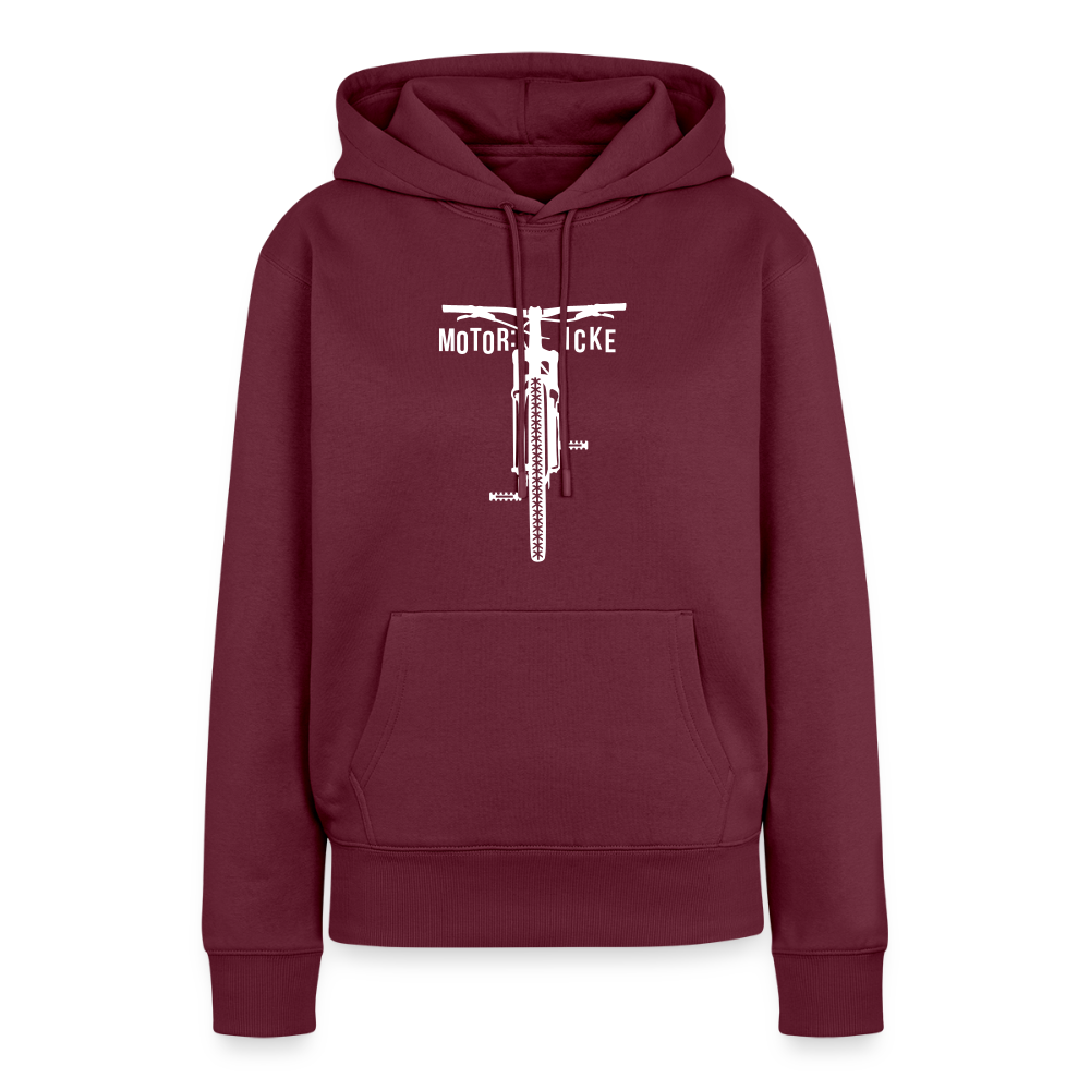 Motor icke - Frauen Premium Hoodie - Burgunderrot
