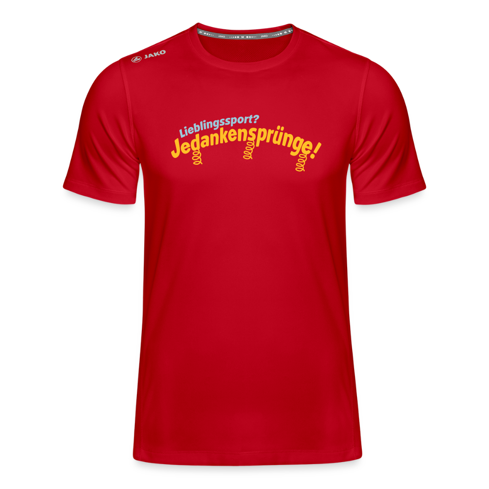 Lieblingssport? Jedankensprünge! - Männer Sport-Shirt - Rot