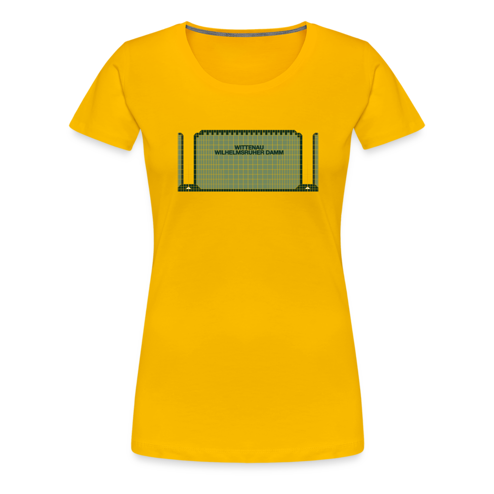 Wittenau Wilhelmsruher Damm - Frauen Premium T-Shirt - Sonnengelb