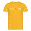 Bin uff Bier-Diät! (schon 3 Tage valorn) - Männer Premium T-Shirt - Gelb
