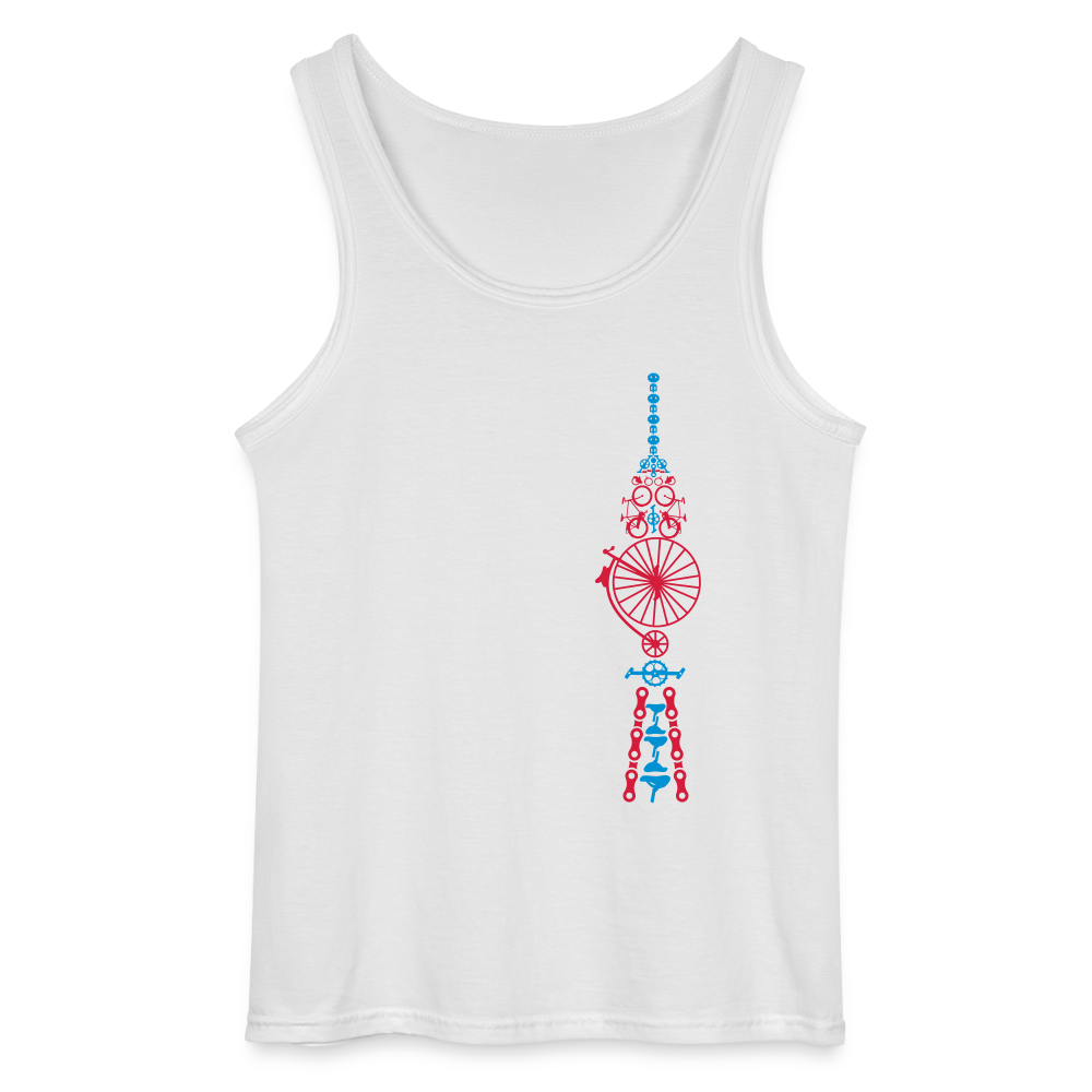 Fernsehturm der Fahrräder - Männer Tank Top - Weiß
