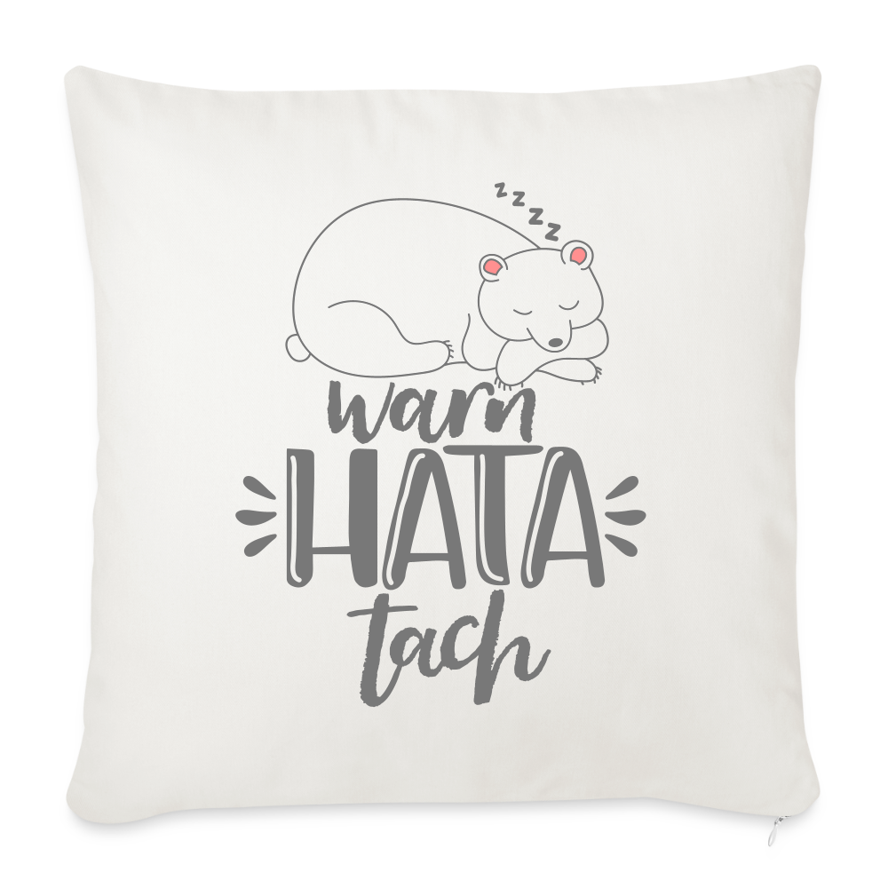 WarnHataTach - Sofakissen mit Füllung (45 x 45 cm) - Naturweiß 
