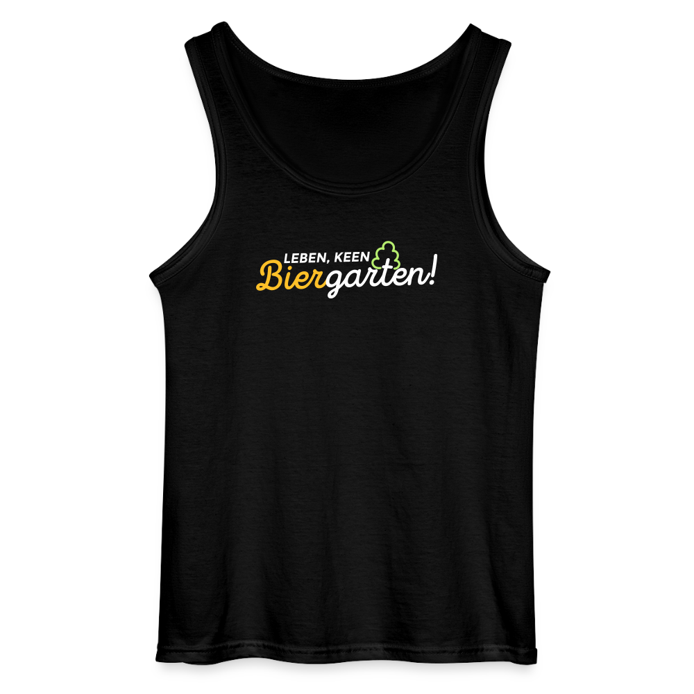 Leben, keen Biergarten! - Männer Tank Top - Schwarz