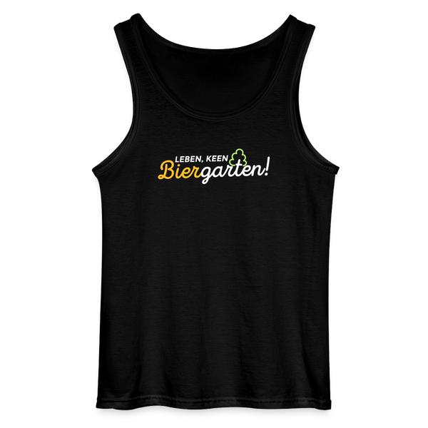 Leben, keen Biergarten! - Männer Tank Top - Schwarz