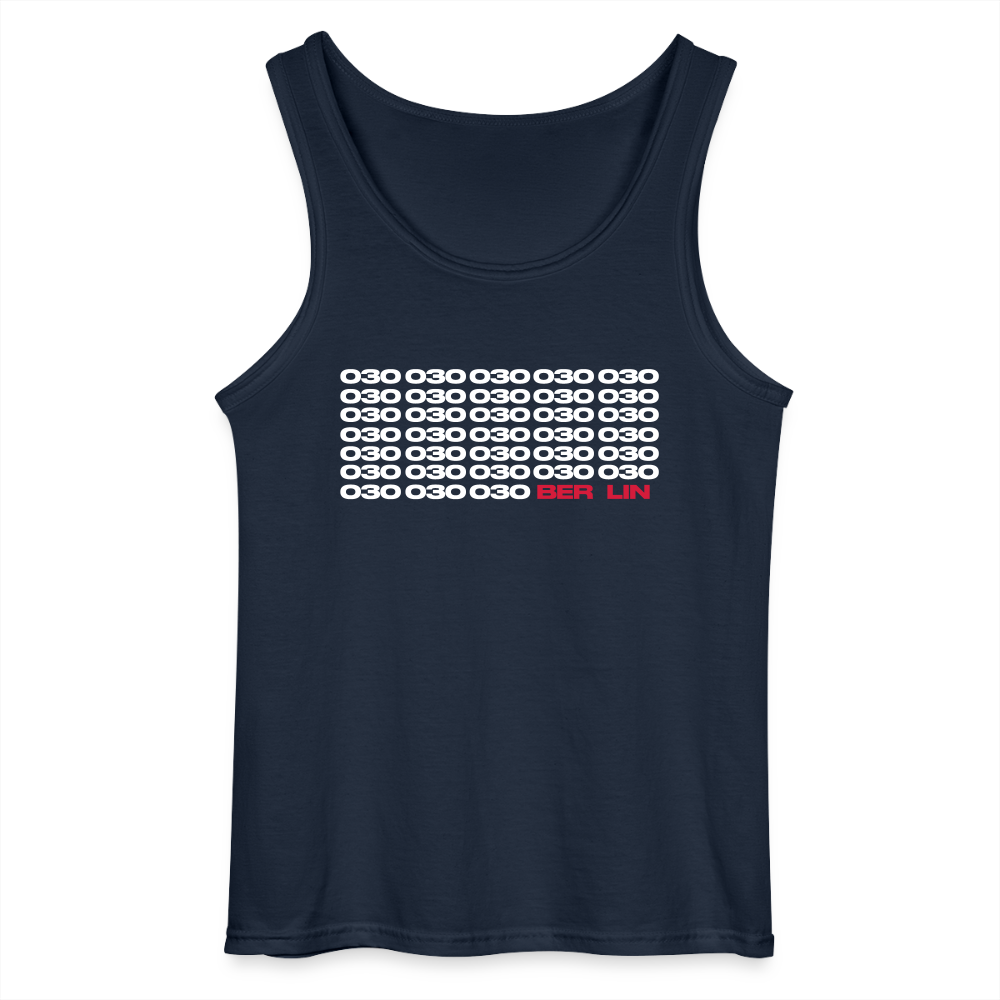 030 Berlin - Männer Tank Top - Navy