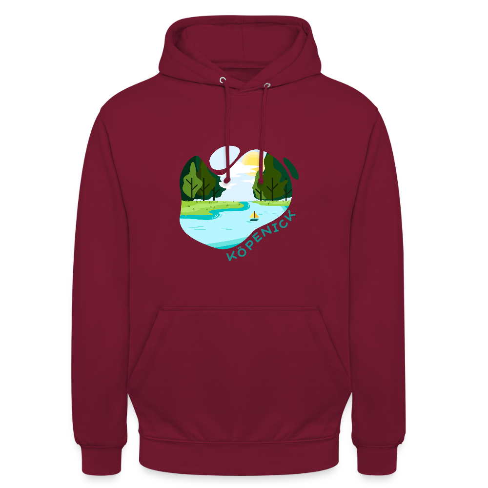 Köpenick am Wasser - Unisex Hoodie - Bordeaux