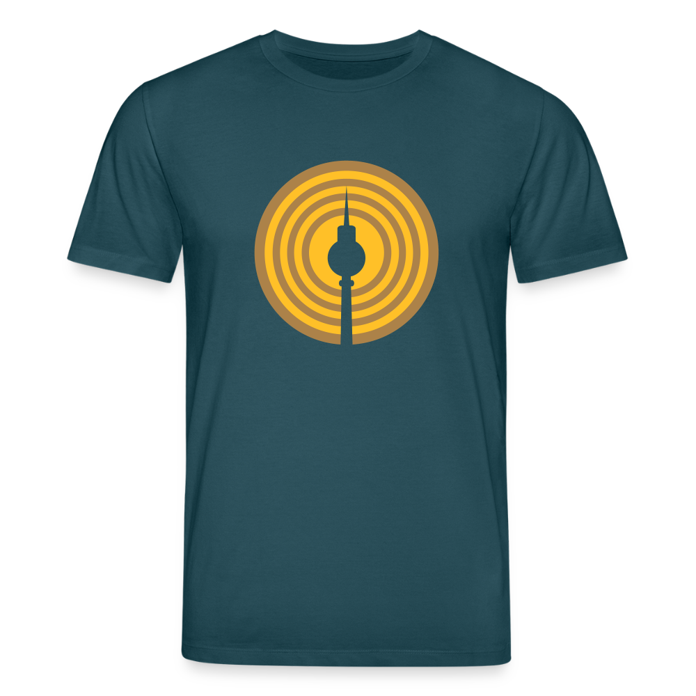 Berlin im Fokus - Unisex Bio T-Shirt - Dunkles Petrol