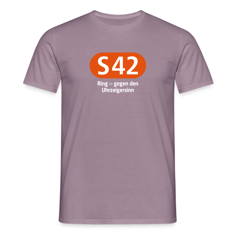 S42 - Männer Premium T-Shirt - Lilagrau