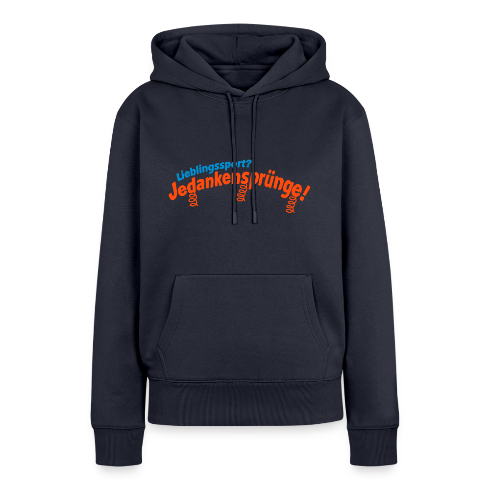 Lieblingssport? Jedankensprünge! - Frauen Premium Hoodie - Navy