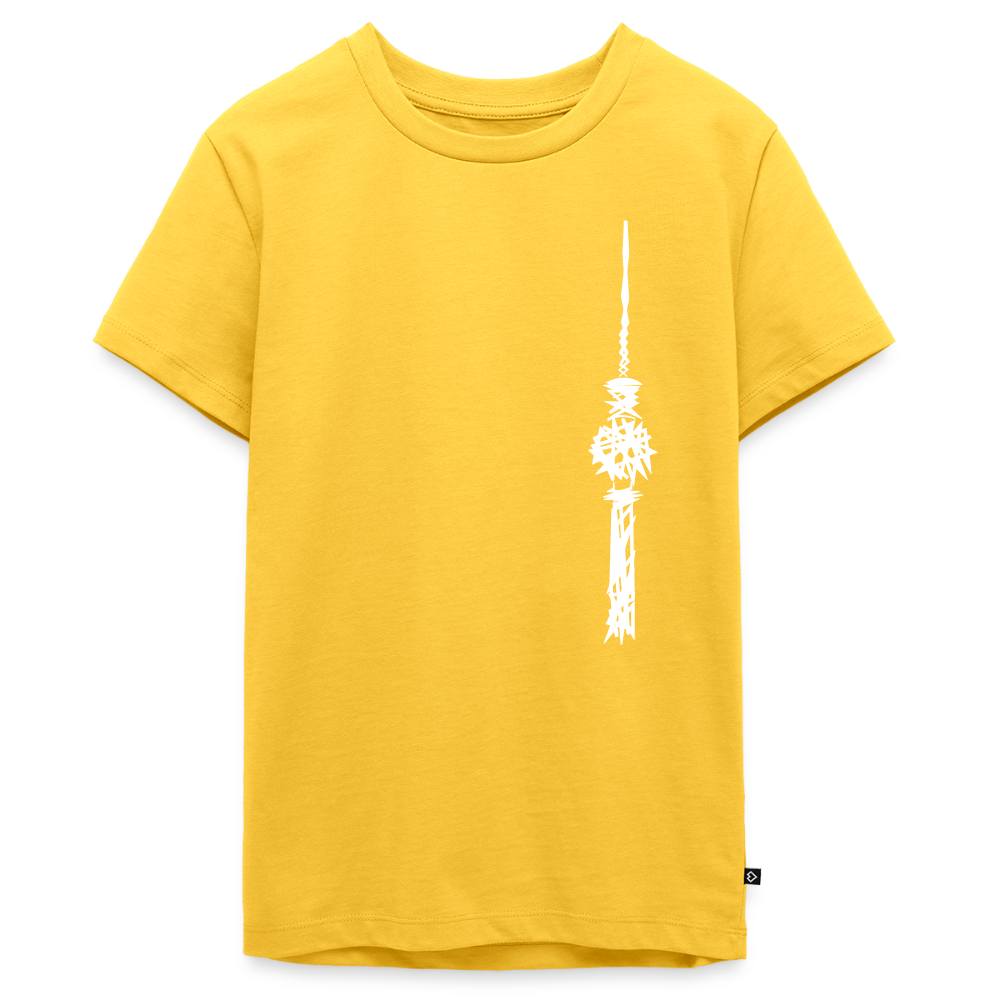 Fernsehturm Zick zack - Teenager Premium T-Shirt - Gelb