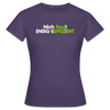 Nich faul! Energieeffizient! - Frauen Premium T-Shirt - Dunkellila