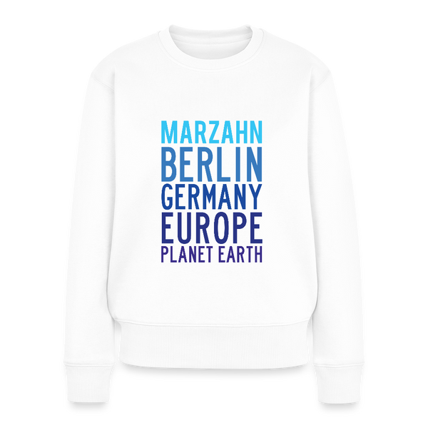 Marzahn Planet Earth - Frauen Premium Pullover - Weiß