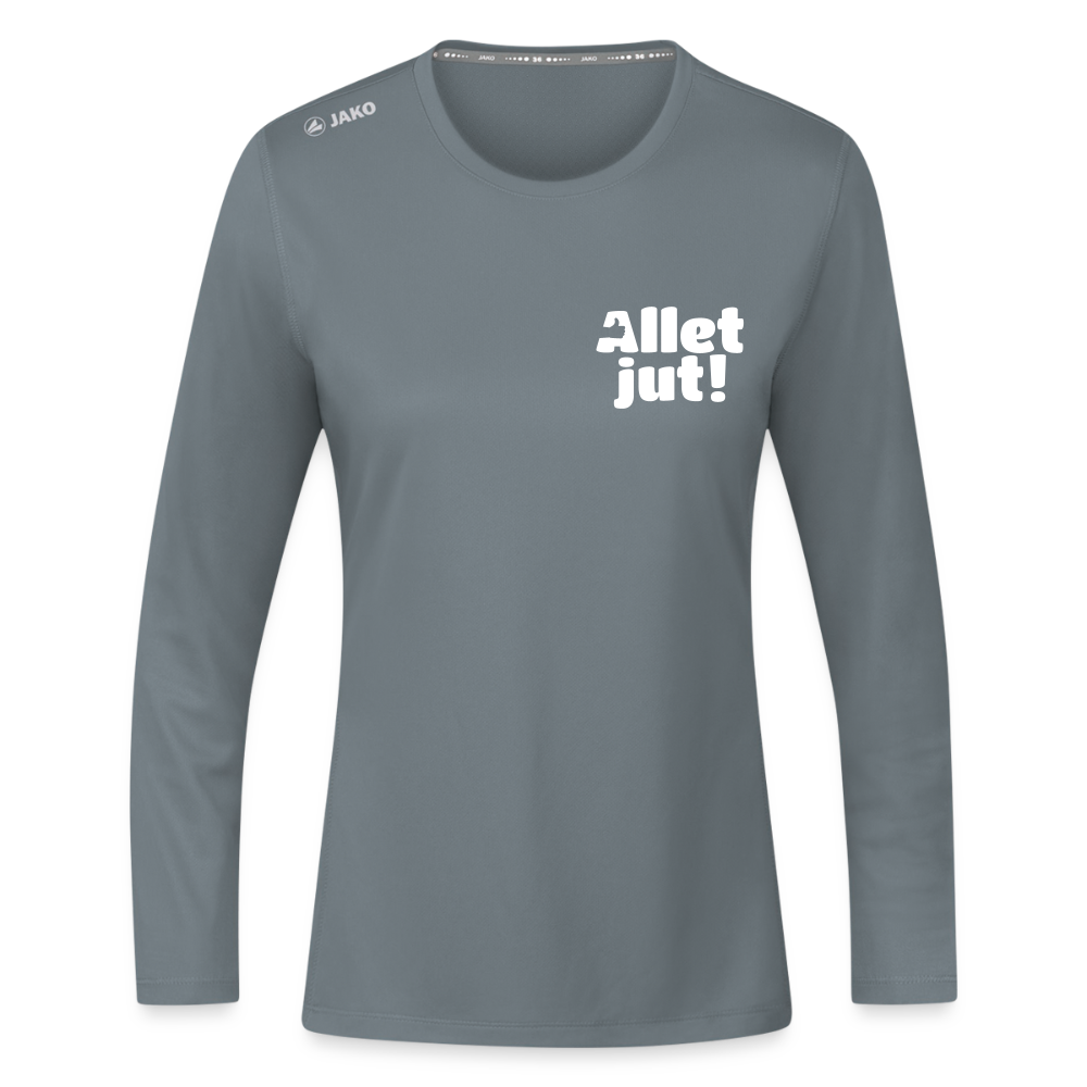 Allet Jut - Frauen Sport Langarmshirt - Grau
