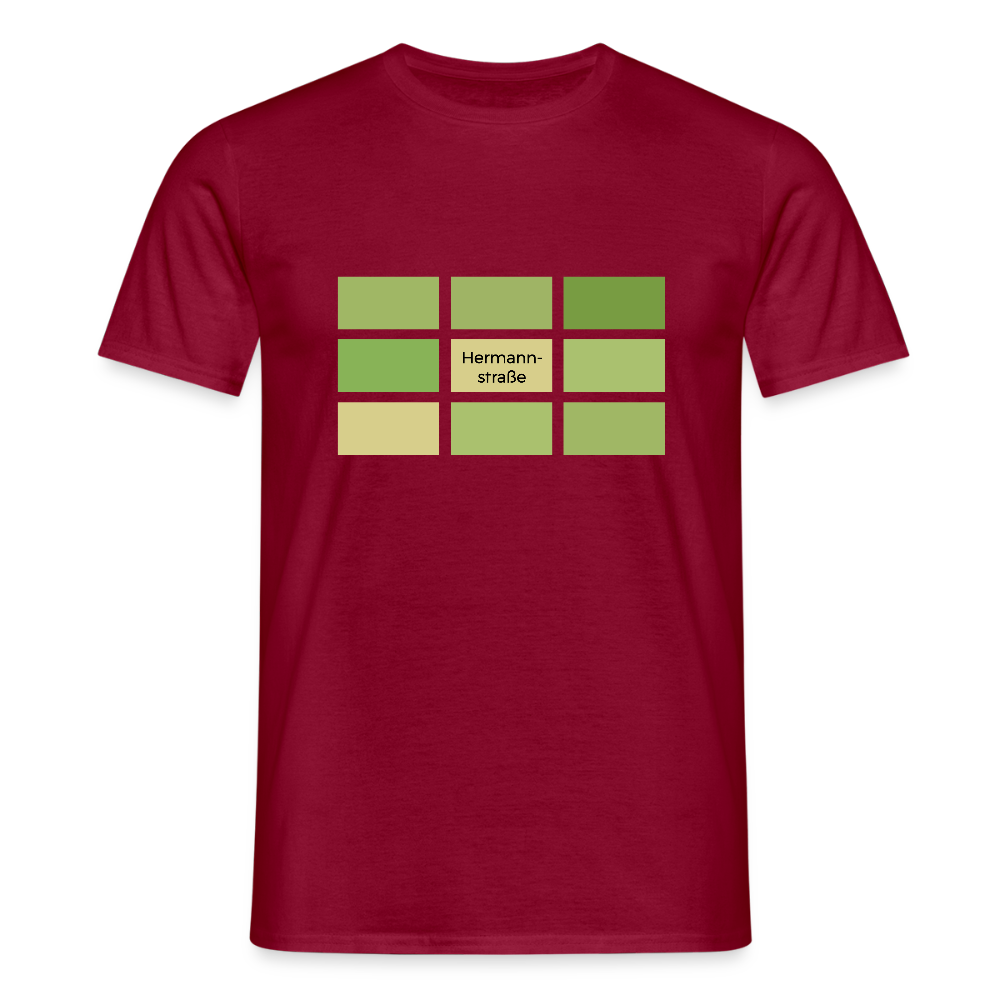 Hermanstrasse - Männer Premium T-Shirt - Ziegelrot