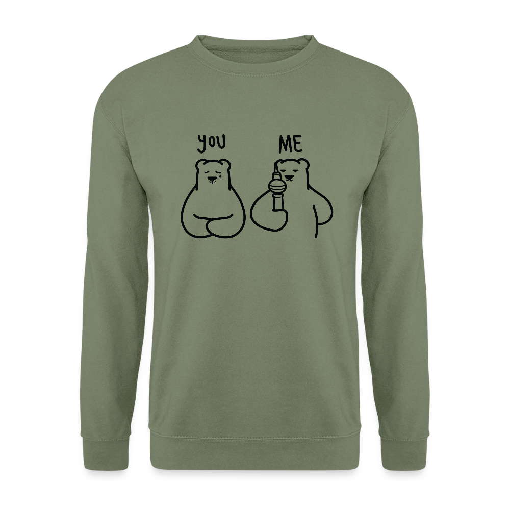 Lieber Berliner schwarz - Unisex Pullover - Armeegrün