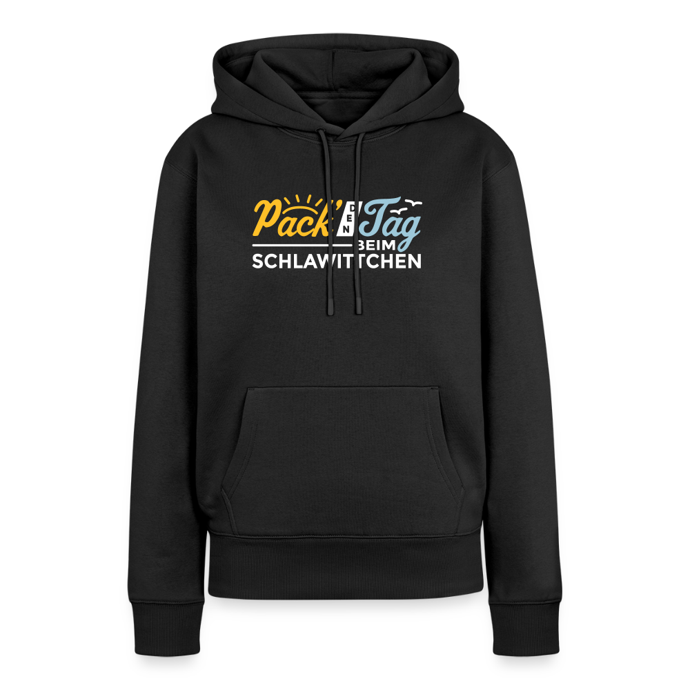 Pack' den Tag beim Schlawittchen - Frauen Premium Hoodie - Schwarz