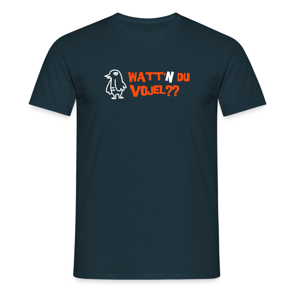 Watt'n du Vojel - Männer Premium T-Shirt - Navy