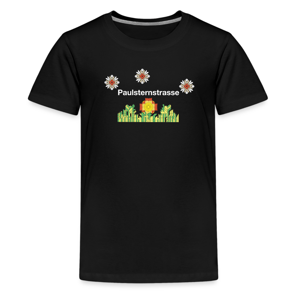 Paulsternstrasse - Teenager Premium T-Shirt - Schwarz