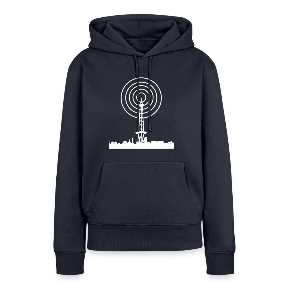 Funkturm im Fokus - Frauen Premium Hoodie - Navy