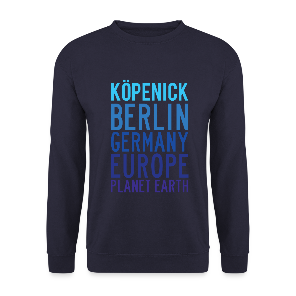 Köpenick Planet Earth - Unisex Pullover - Navy