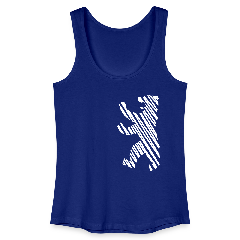 Berliner Bär im Netz - weiß - Frauen Bio Tank Top - Königsblau