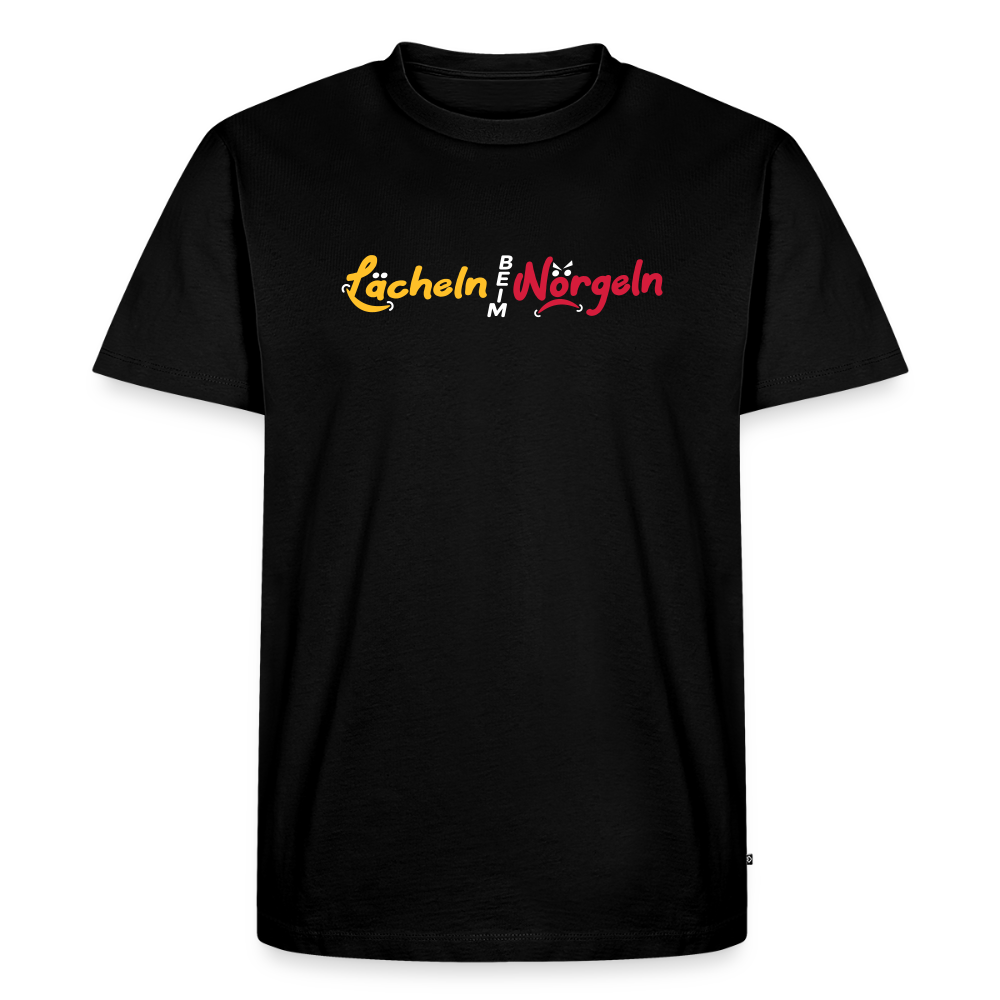 Lächeln beim Nörgeln - Männer Premium T-Shirt - Schwarz