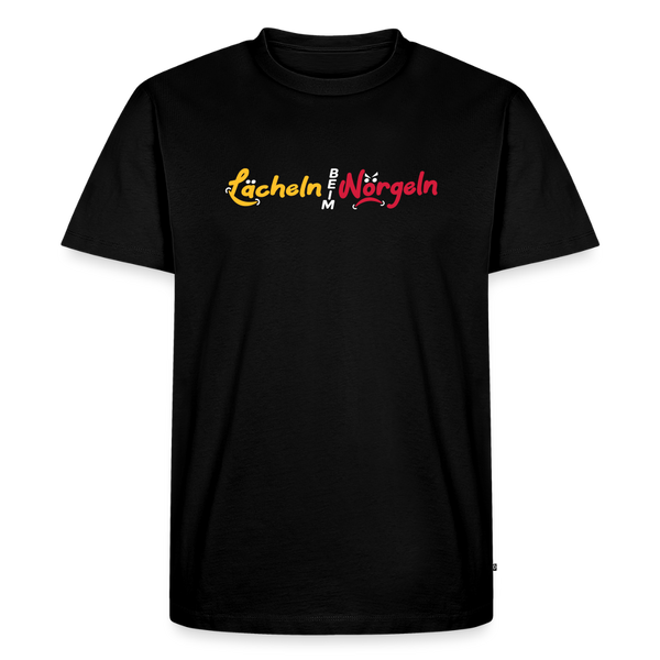 Lächeln beim Nörgeln - Männer Premium T-Shirt - Schwarz