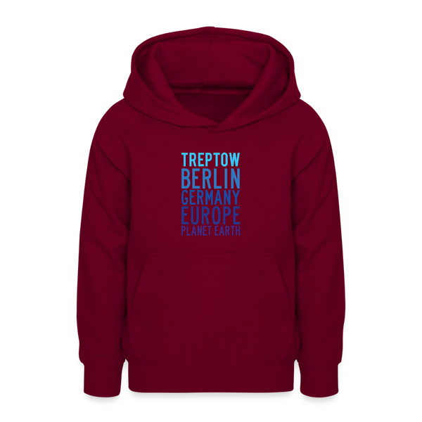 Treptow Planet Earth - Teenager Hoodie - Bordeaux