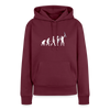 Evolution - Frauen Premium Hoodie - Burgunderrot