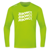 Jebongt! - Männer Sport Langamshirt - Neongrün