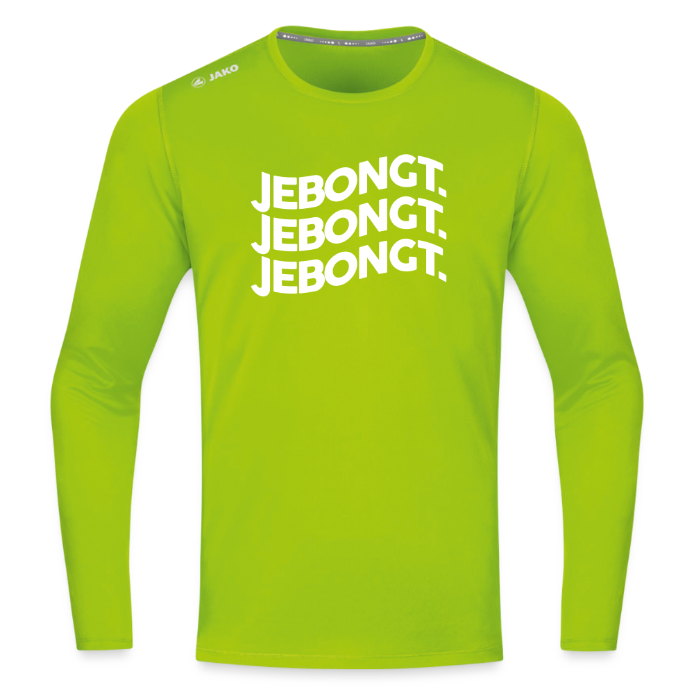 Jebongt! - Männer Sport Langamshirt - Neongrün