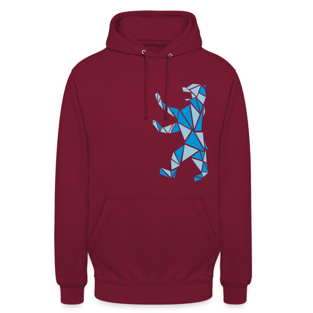 Berliner Bär Geometrie - Unisex Hoodie - Bordeaux