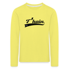 F'hain - Kinder Langarmshirt - Gelb