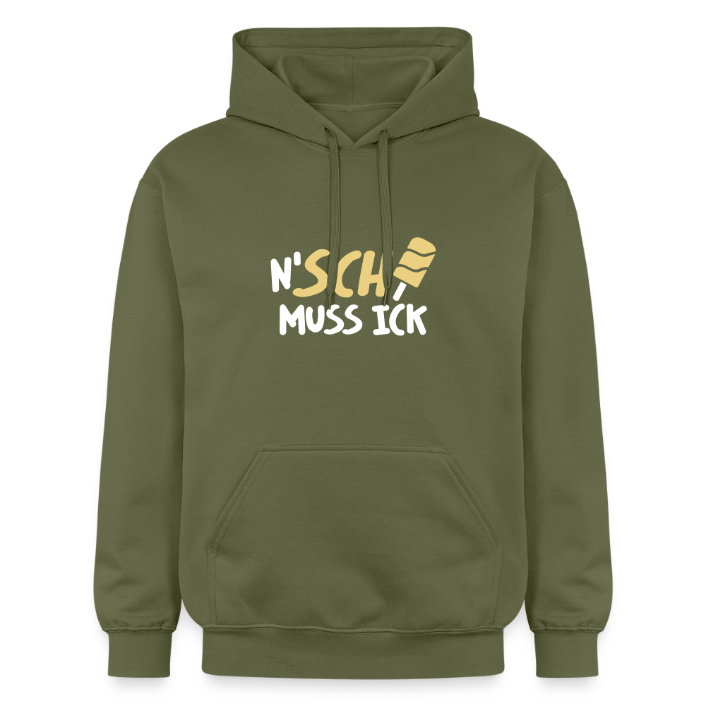 N'SCH... MUSS ICK - Hoodie - Militärgrün
