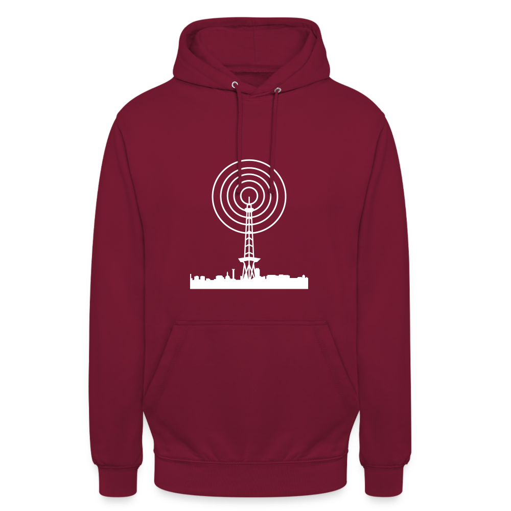 Funkturm im Fokus - Unisex Hoodie - Bordeaux