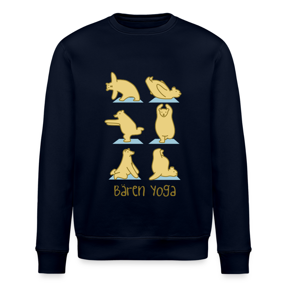Bären Yoga - Unisex Bio Sweatshirt - Navy
